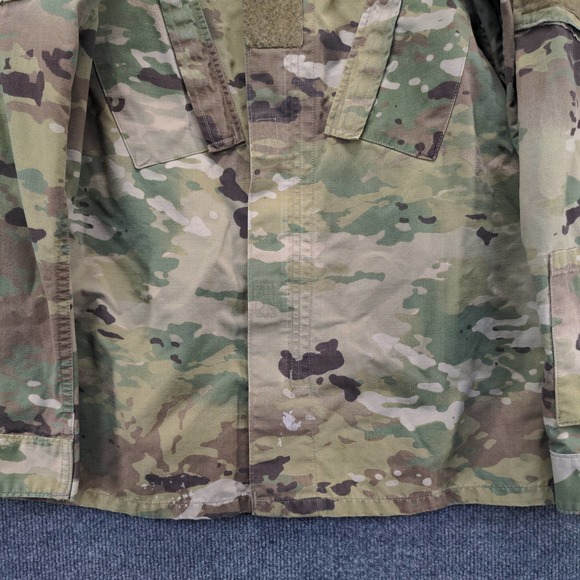 U.S. Military Mens Camo Army Uniform Coat Green Tan Size Small Pockets - Picture 7 of 13